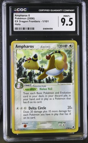 Ampharos δ graded CGC 9.5 for sale on eBay