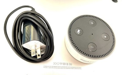 Amazon Echo Dot 2nd Gen RS03QR White Smart Speaker With No Power Cable Tested