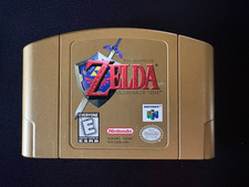 Nintendo 64 N64 Legend Of Zelda Ocarina Of Time Gold Cartridge TESTED Authentic