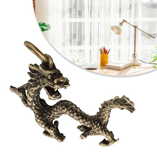 Dragon Collectible Sculpture in Bronze for Chinese Mythology Home Decor - Picture 10 of 12