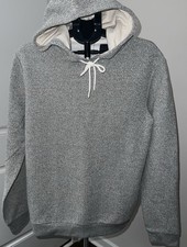 Goodfellow  Co Men's Textured Fleece Hooded Hoodie Sweatshirt Size Medium Gray