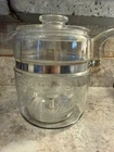 Vintage Pyrex Flame Ware 9 Cup Coffee Pot Glass Percolator 7759 USA Missing Stem