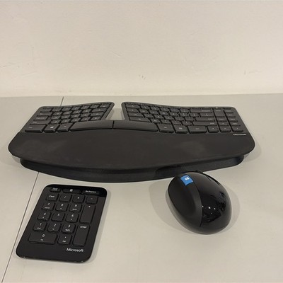 Microsoft Sculpt Ergonomic Desktop Wireless Keyboard Number Pad  Mouse NO DONGLE