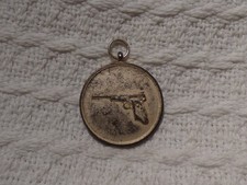 Vintage Silvered Prize Medal Pistol Revolver Shooting 1973