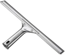 Professional Stainless Steel Heavy-Duty Squeegee, 12", Silver