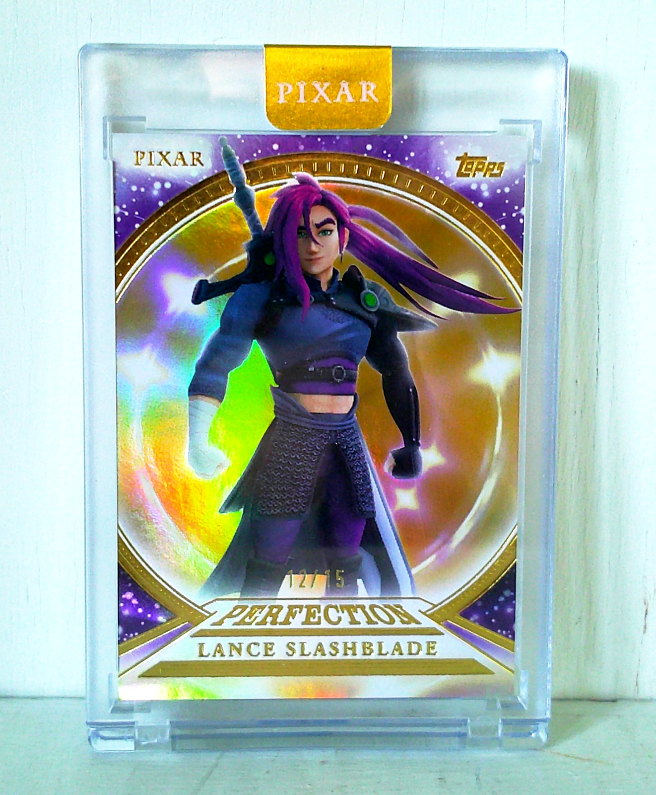 2025 Pixar Gold Perfection #PP-100 Lance Slashblade 12/15 Encased Inside Out
