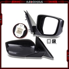 Power 2008-12 For Honda Accord Sedan Black Manual Fold Rh Passenger Side Mirror