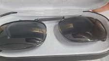 PREMIUM POLARIZED CLIP-ON SUNGLASSES, Polar Eyes, UV Protection, Case, Sunwear