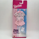 Vintage 1996 Barbie Sleep 'N Fun Fashions Pink Pajamas Set Mattel 68021-93 NEW