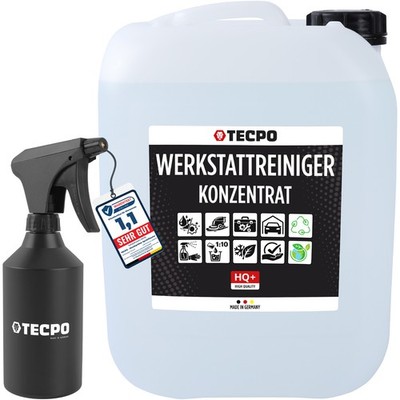 TECPO WERKSTATTREINIGER KONZENTRAT 10L UNIVERSAL BODENREINIGER + HANDSPRÜHER