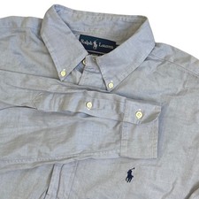Polo Ralph Lauren Classic Fit Button Down Shirt Light Blue 16.5/34-35