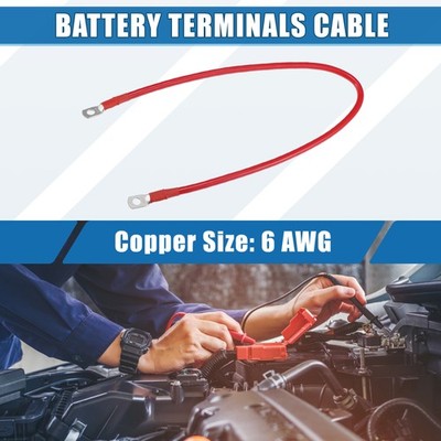 6 AWG Batteriekabel Stärkeres 60cm 2FT 6AWG Gauge Autobatterie-Inverter-Kabel