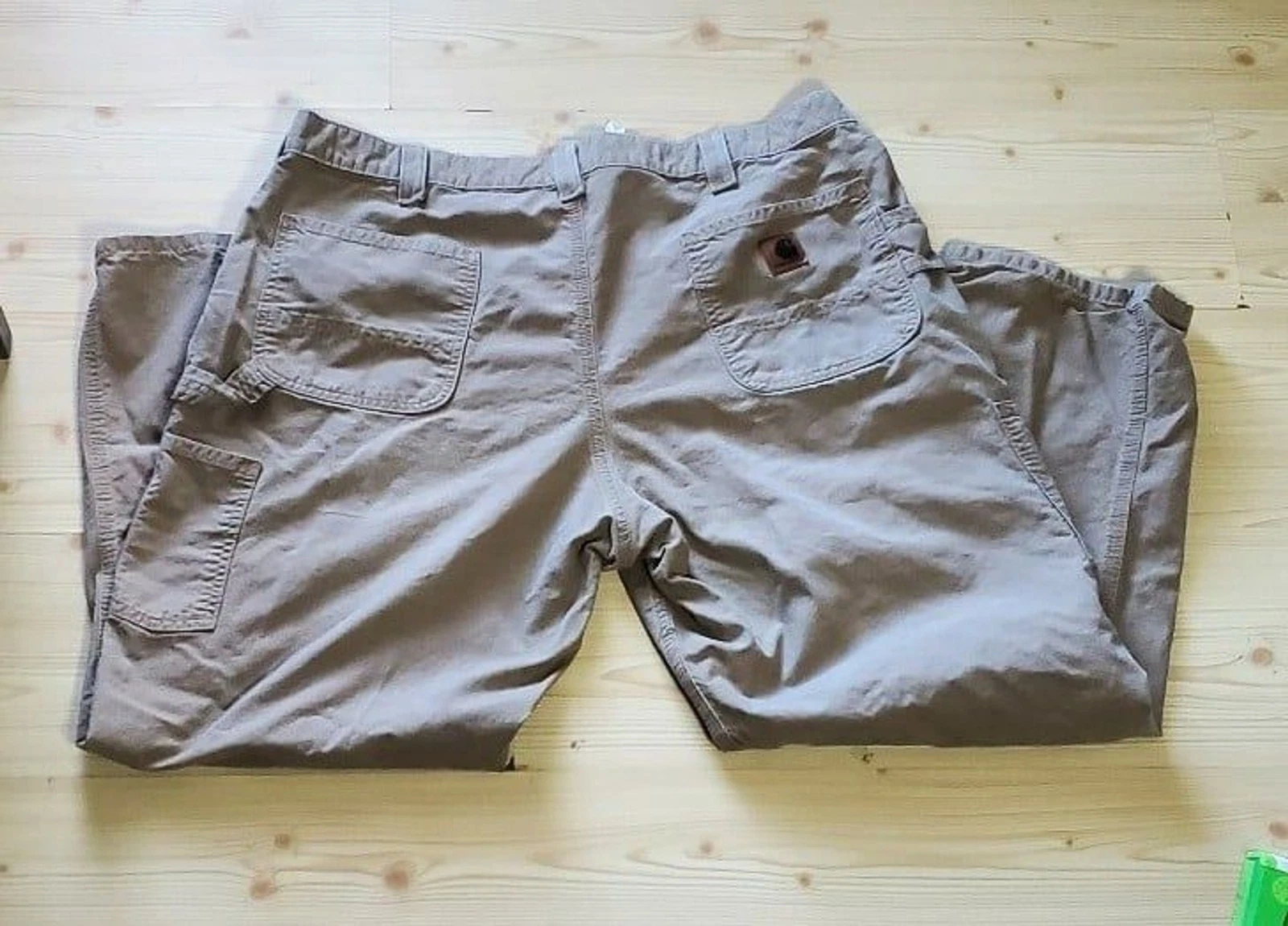 Carhartt Pants Men’s 42 X30 Light Brown Relaxed Fit Rugged Canvas RN 14806