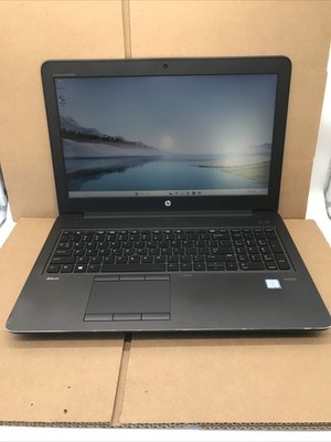 HP ZBook 15 G4 Core i7-7820HQ @2.9ghz 32GB DDR4 512 SSD NVMe Win 11 Pro