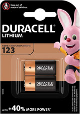 Photo Battery Duracell 10 "Ultra DL 123 Lithium Pack of 2