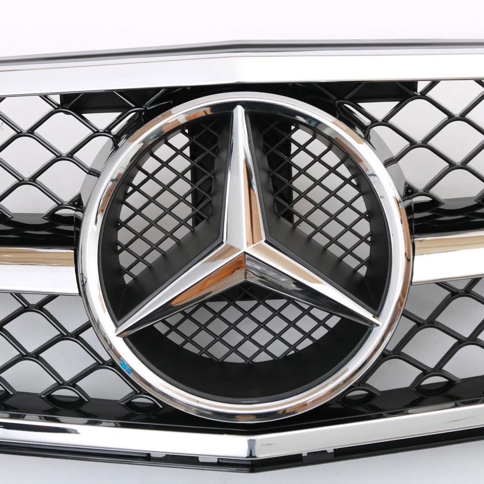 For Mercedes-Benz GLK350 W204 C180 C350 C250 Front Grille Star Emblem Chrome Fit Foto 4 de 4