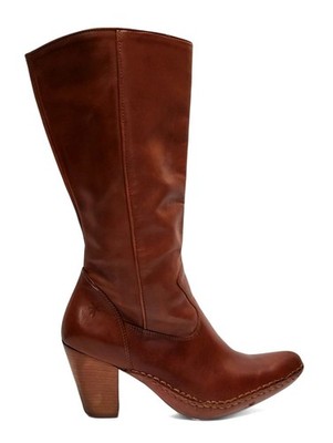 Vintage Frye Phoenix  Boot Size 7.5 Saddle Brown Leather Western Boho Festival