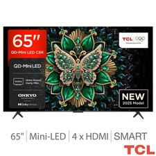 TCL 65C6K 65 Inch Mini LED 4K UHD Smart Television HDR Google 144Hz UK Model New