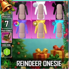World Zero WZ - 7 PACK - REINDEER ONÉSIE - XMAS PACK BONUS: REINDEER MOUNT