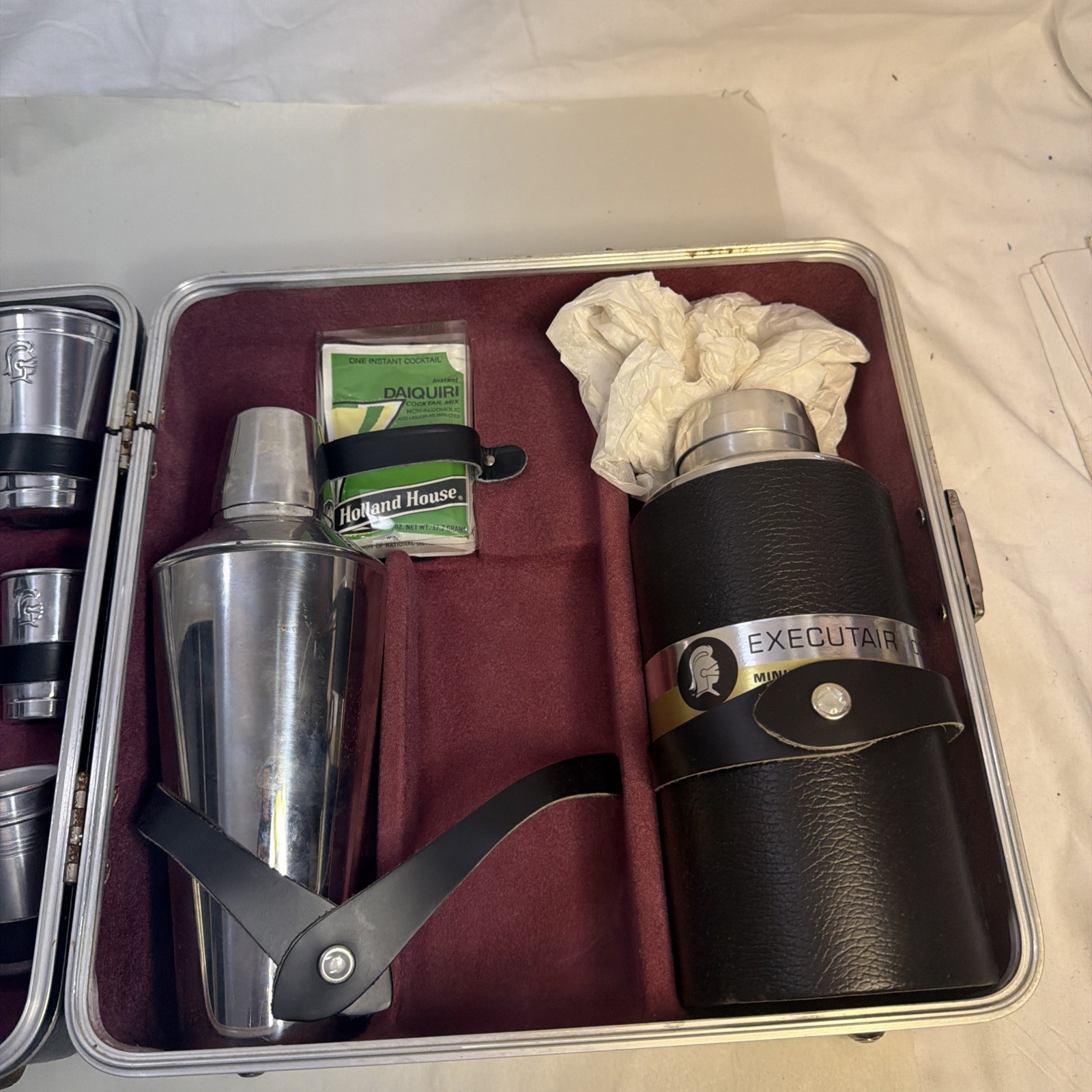 Vintage Trav-L-Bar Executair 737 Travel Portable Bar (missing Some Items)