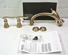 Delta Linden T2794-CZ Champagne Bronze Two Handle Roman Tub Faucet