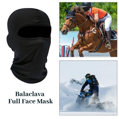 Sturmhaube Vollgesichtsmaske Herren Damen Radfahren Ski Winter Warm Hals Schwarz Motorrad