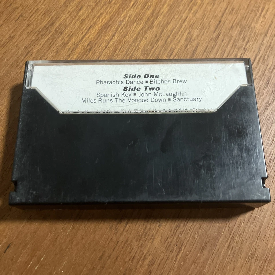 MILES DAVIS BITCHES BREW Cassette Tape 1970 Jazz Fusion Rare PGT-00908 - Image 3 of 4