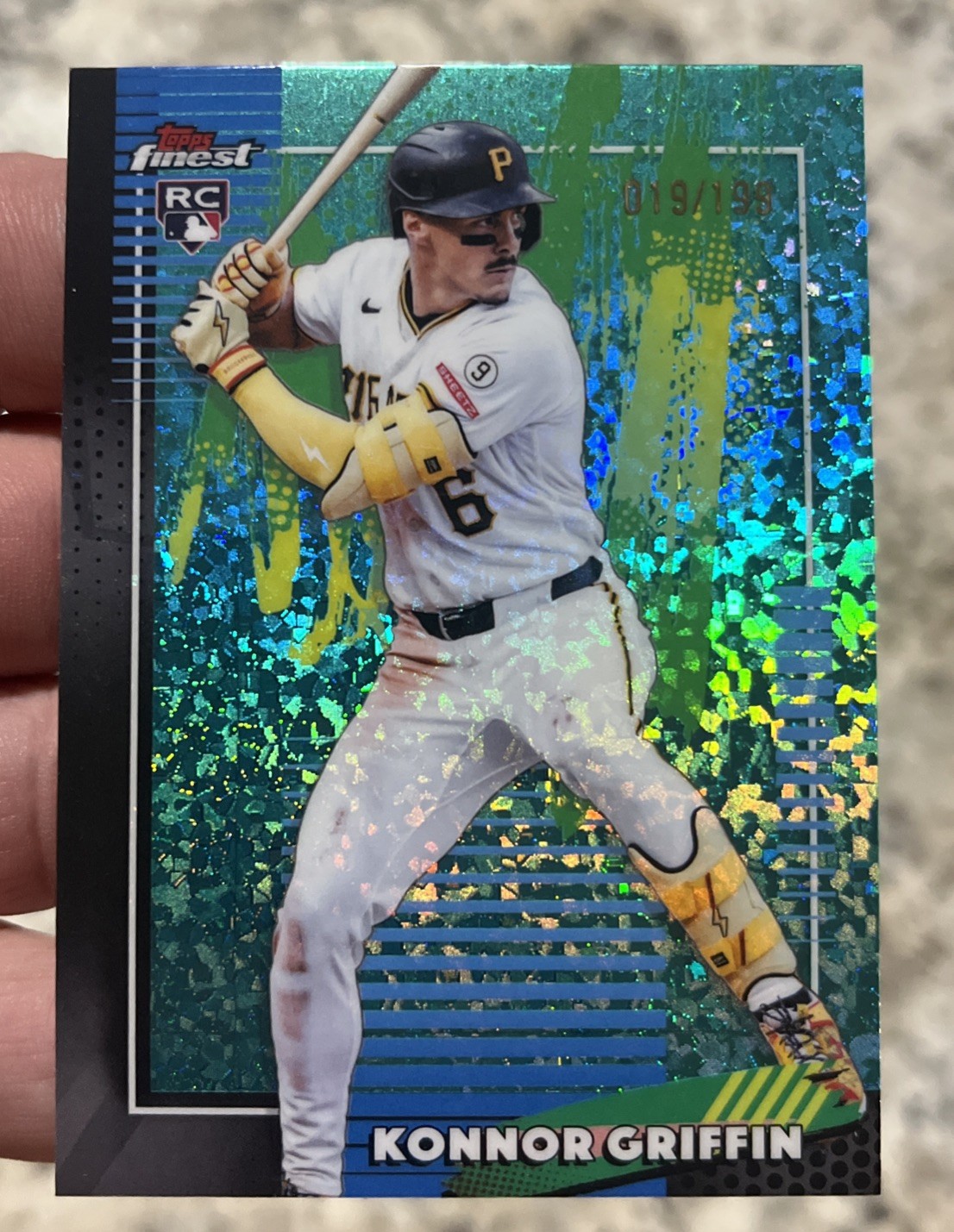 KONNOR GRIFFIN RC 2026 Topps Finest Common Aqua Mini Diamond #6 #'d 019/199