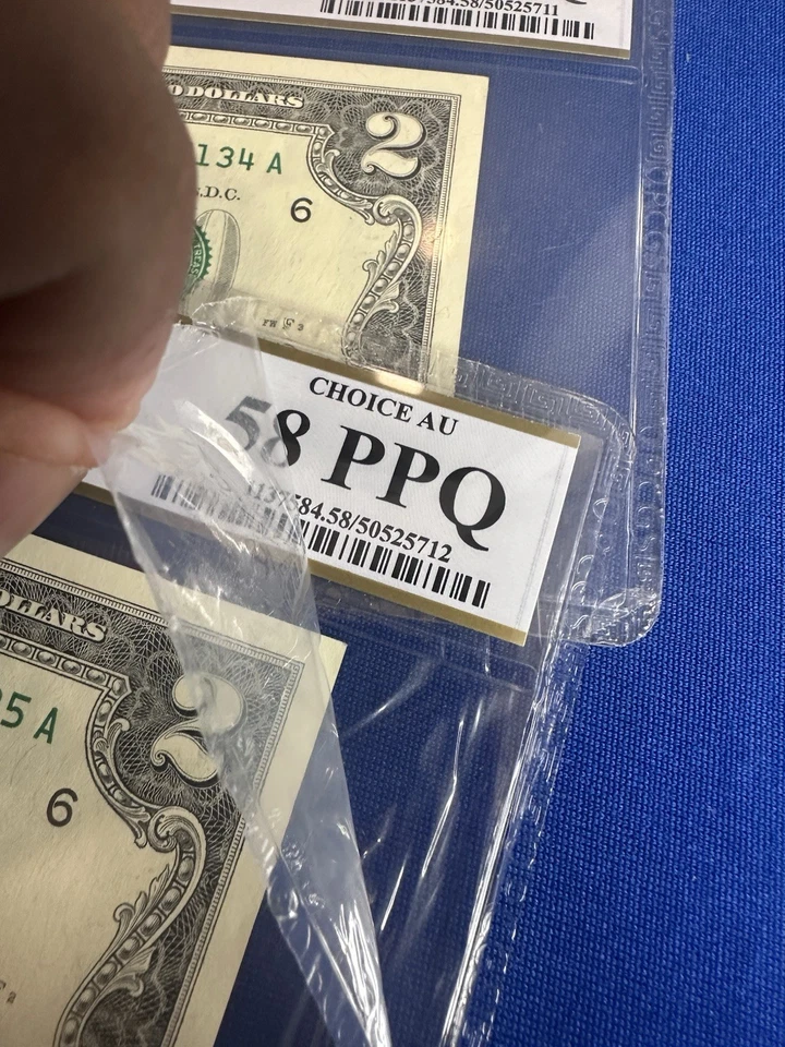 2 Consecutive $2 Notes PCGS 2003A - Image 3 of 4