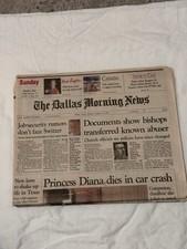Princess Diana Complete Death & Funeral Week 1997 Dallas Morning News Lot