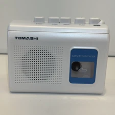 Tomashi Cassette Player And Recorder F-119 White Working