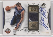 2008-09 SP Authentic Rookie Authentics 127/499 Kosta Koufos #122 Patch Auto a8r