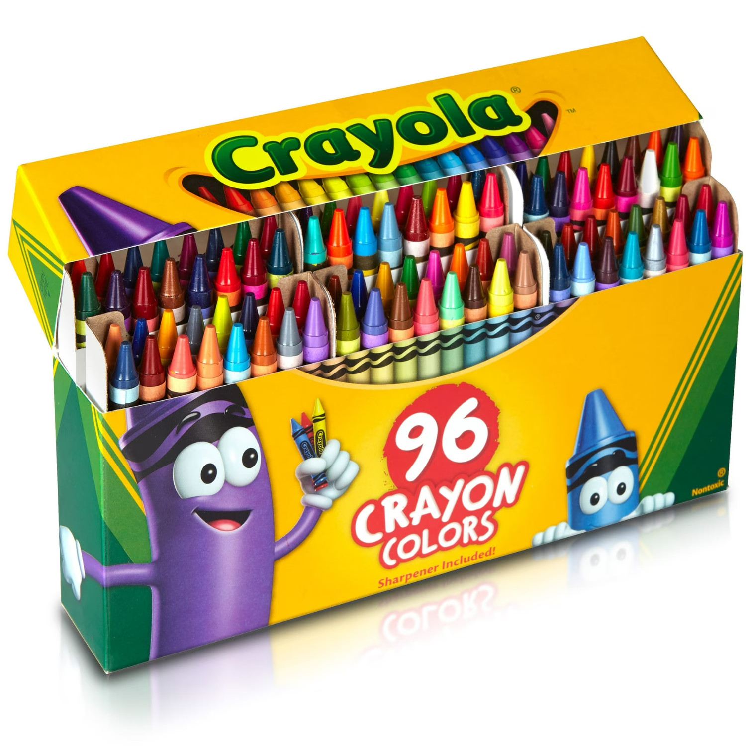 Crayola 96-Count Crayon Set &ndash; School Art Supplies Colorful Kids Gift