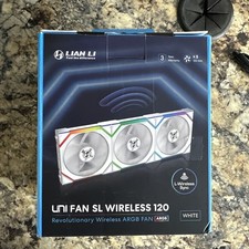 Lian Li UNI FAN SL Wireless 120 Triple Pack White 12SL1W3W WITH CONTROLLER