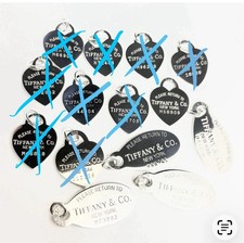 1 Vintage Return to Tiffany Heart Tag Pendant Charm in Sterling Silver