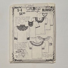 Vtg Shirley  s Square Dance Blouse Skirt Sewing Pattern S-4 Uncut 1950s, XS S M L