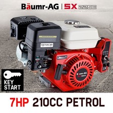BAUMR-AG 7HP Petrol Engine Stationary Motor OHV Horizontal Shaft Electric Start