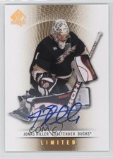 2012-13 SP Authentic Auto Jonas Hiller #84 Auto 2d8