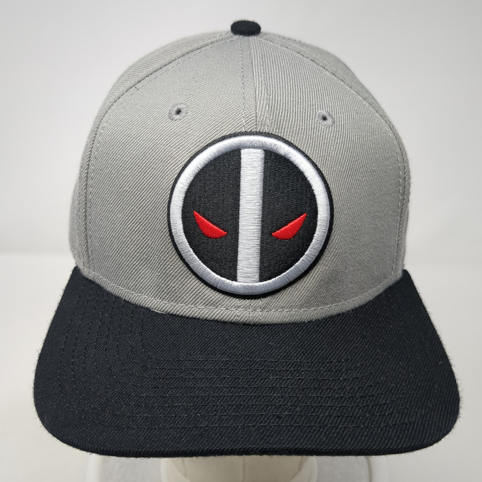 Deadpool Snapback Cap Gray One Size Adjustable Em… - image 2