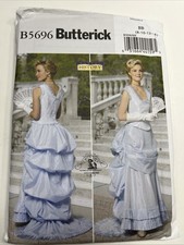 Butterick sewing pattern 5696 Historic WOMAN'S VICTORIAN COSTUME Sz 8-14 Uncut