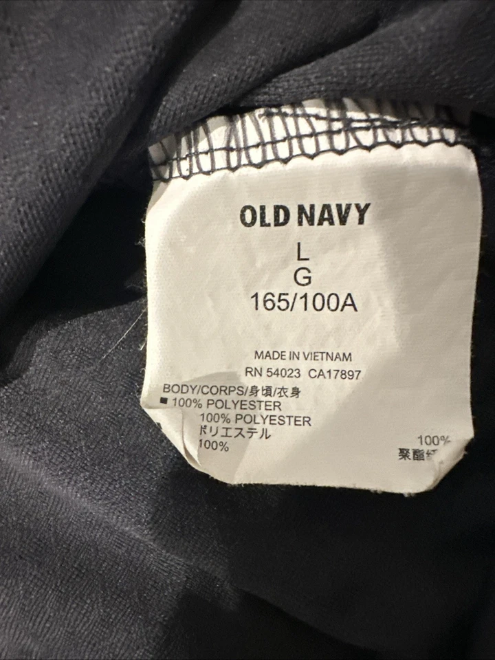 Camiseta sin mangas Old Navy Active gris holgada amplia sujetador a rayas incorporado talla L Foto 3 de 4