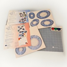Creative Memories Custom Cutting System Lot Blades Mat Templates Circles Ovals