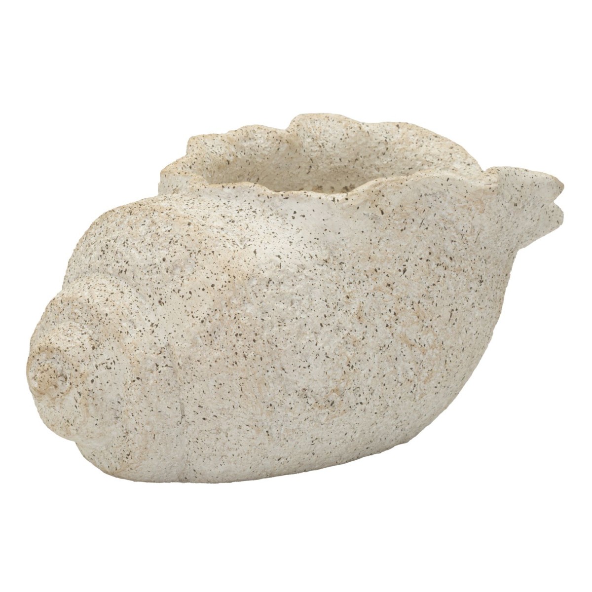 Vase beige effet sable Shell de 35cm pour une decoration de table elegant et naturel