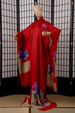 DEAR VANILLA JAPANESE FURISODE SILK KIMONO WOMEN'S AUTHENTIC JAPAN MADE VINTAGE