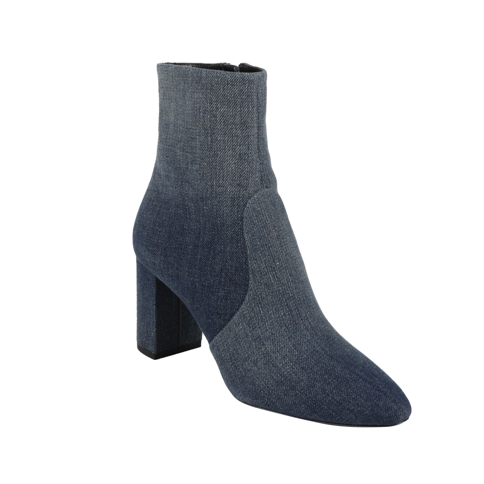 Saint Laurent Stivaletto Donna Ricondizionato Saint Denim Zip Tacco 37 30024784