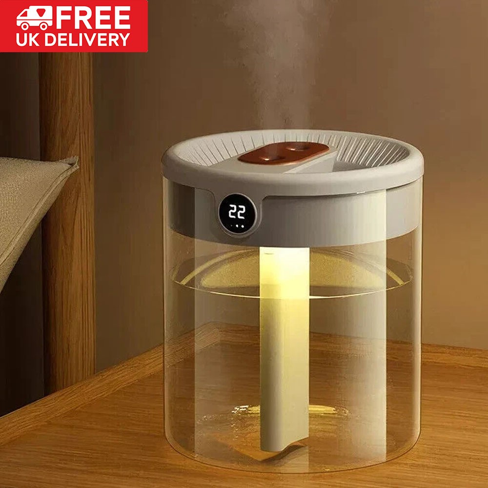2L Mist Air Humidifier Quiet for Bedroom Home Office Baby Room Air Purifier UK