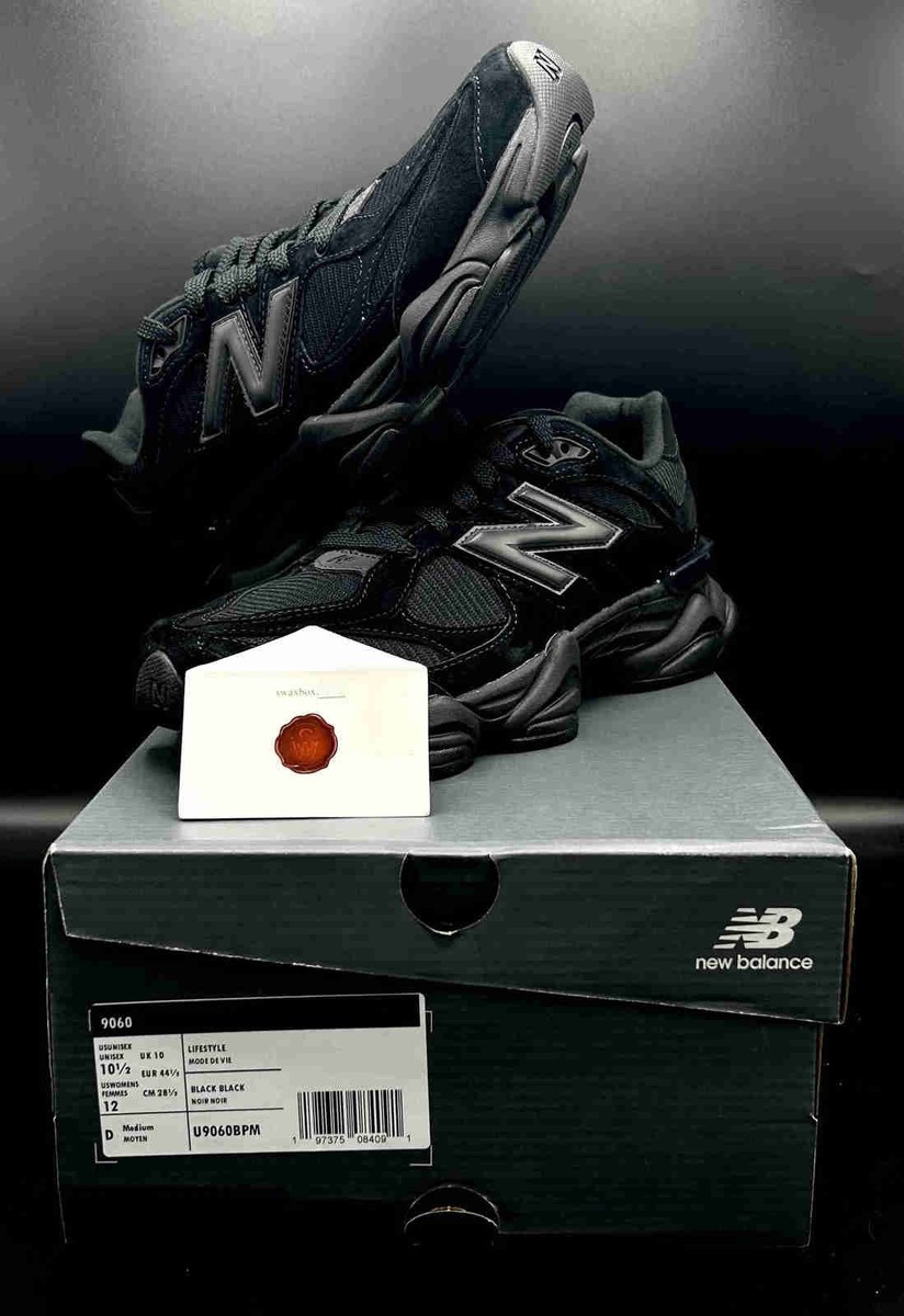 New Balance 9060 Triple Black U9060BPM Men Size | eBay