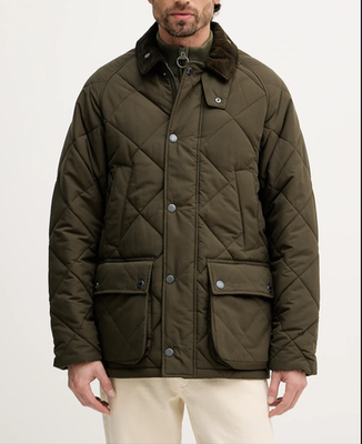 【値下げ】Barbour BEDALE オリーブグリーン C36/91cm Olive ~ Barbour Modern Bedale Quilted Jacket MSRP$415 British