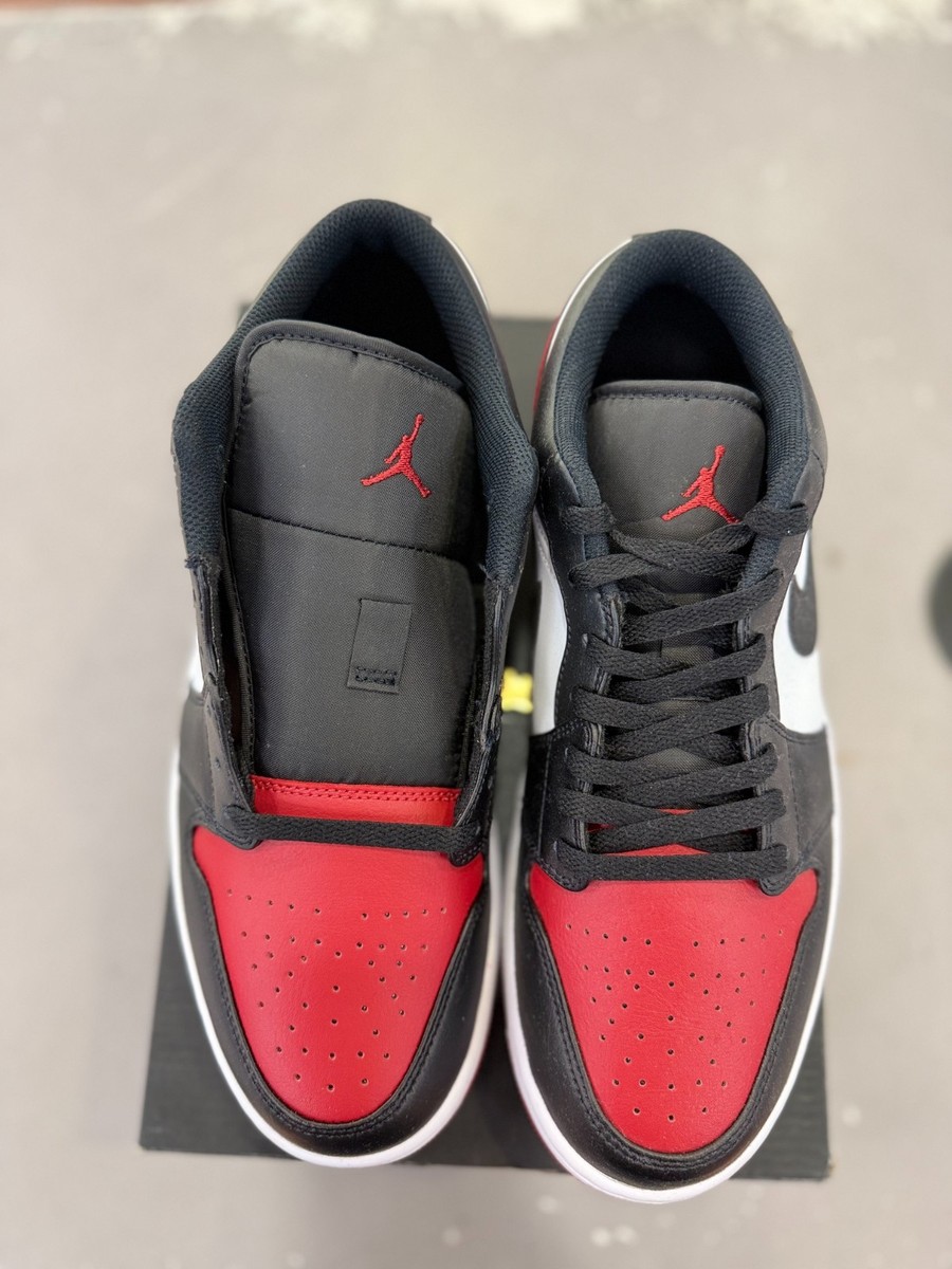 Size 10.5 - Air Jordan 1 Low Bred Toe 2.0 for sale online | eBay