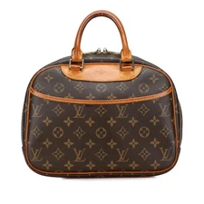 Louis Vuitton Monogram Trouville Handbag Brown PVC Leather #RA24101